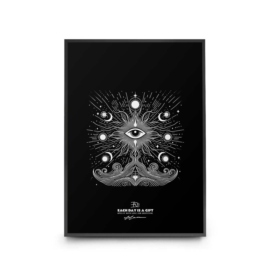 MOONLIGHT Art Poster Print INK-H52-284-MN6-ART-007