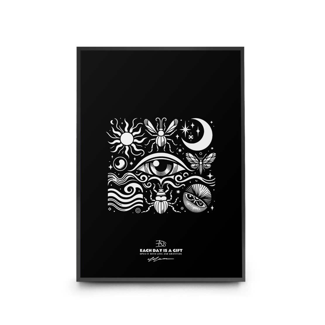 MOONLIGHT Art Poster Print INK-H52-284-MN6-ART-048