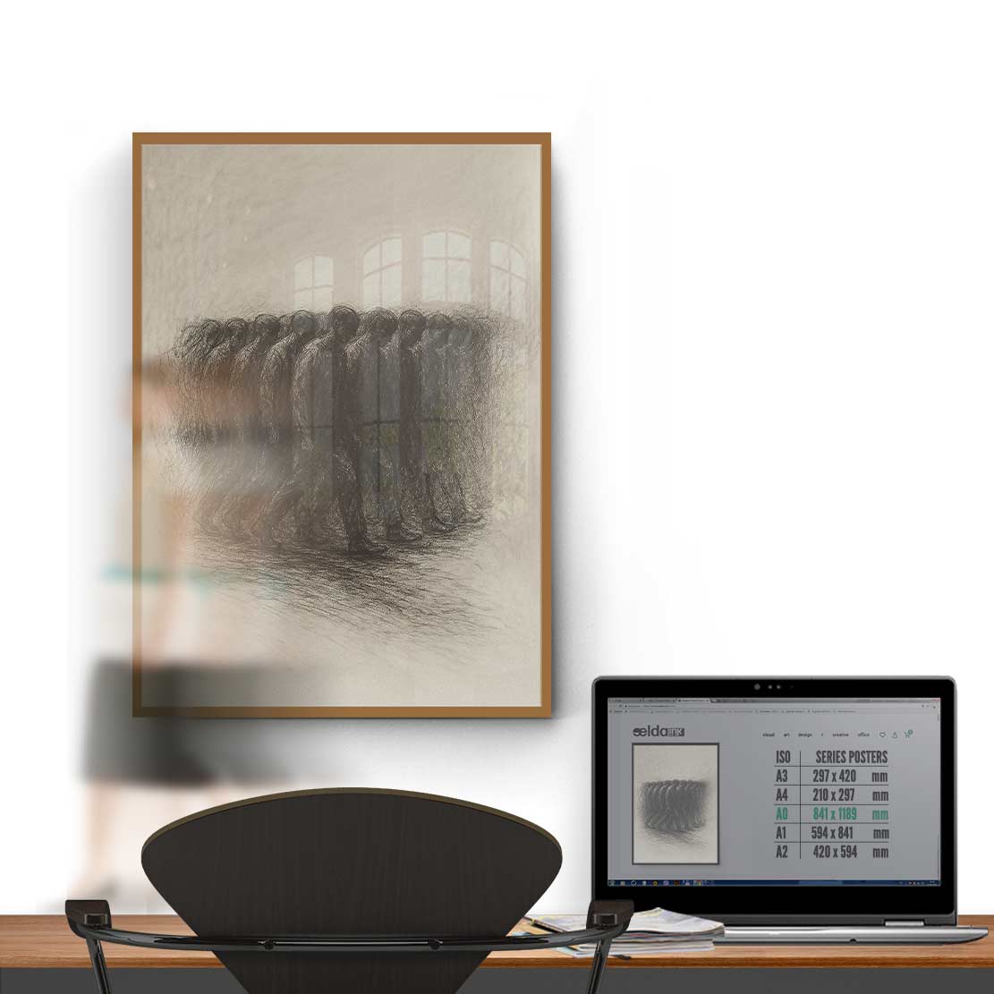 NORTH-STAR Poster Print Art ART-632-GAL-WR6-24C-INK-234 - Image 6