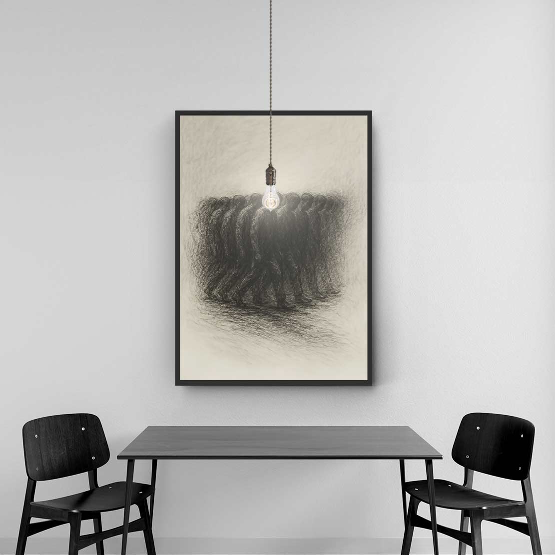 NORTH-STAR Poster Print Art ART-632-GAL-WR6-24C-INK-234 - Image 5