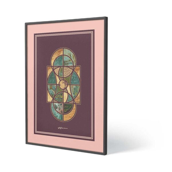 Vertex Kassia Poster Print Art AUR-4VG-365-DMT-ART-F81 Aura