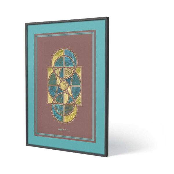 Vertex Kassia Poster Print Art AUR-4VG-365-DMT-ART-H31 Aura