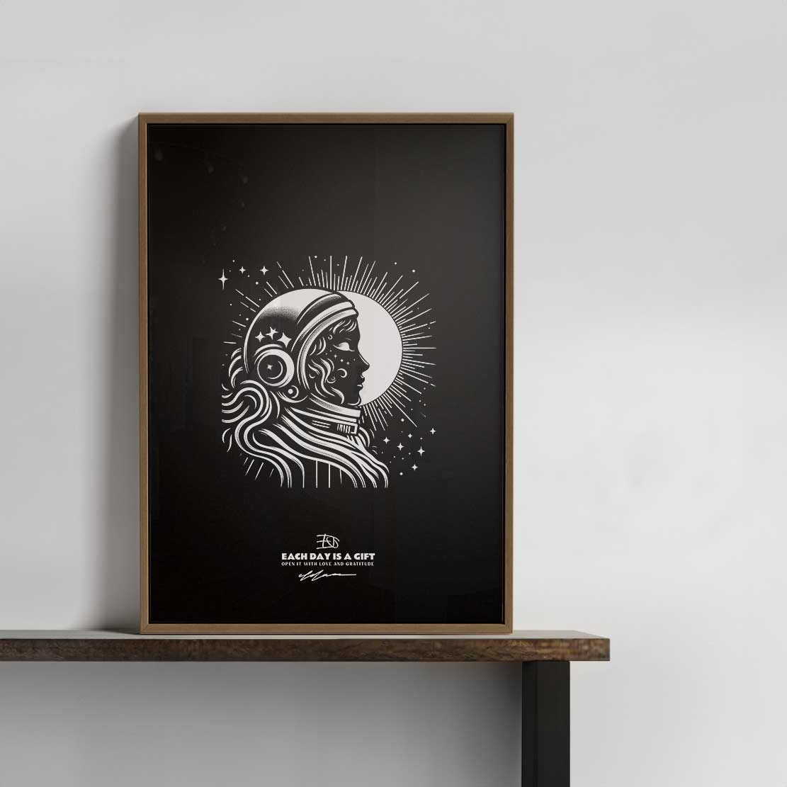 MOONLIGHT Art Poster Print INK-H52-284-MN6-ART-018 - Image 3