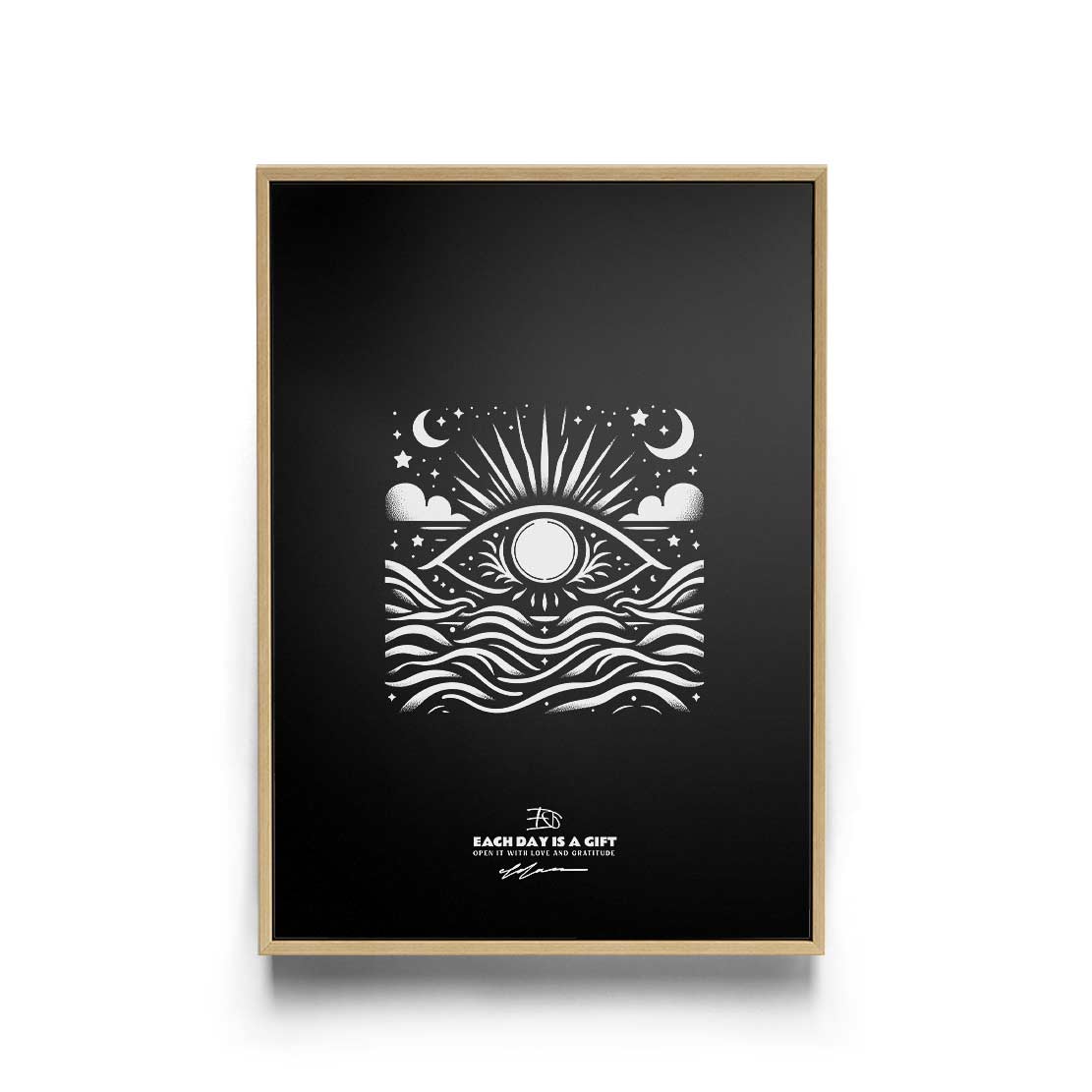 MOONLIGHT Art Poster Print INK-H52-284-MN6-ART-069 - Image 6