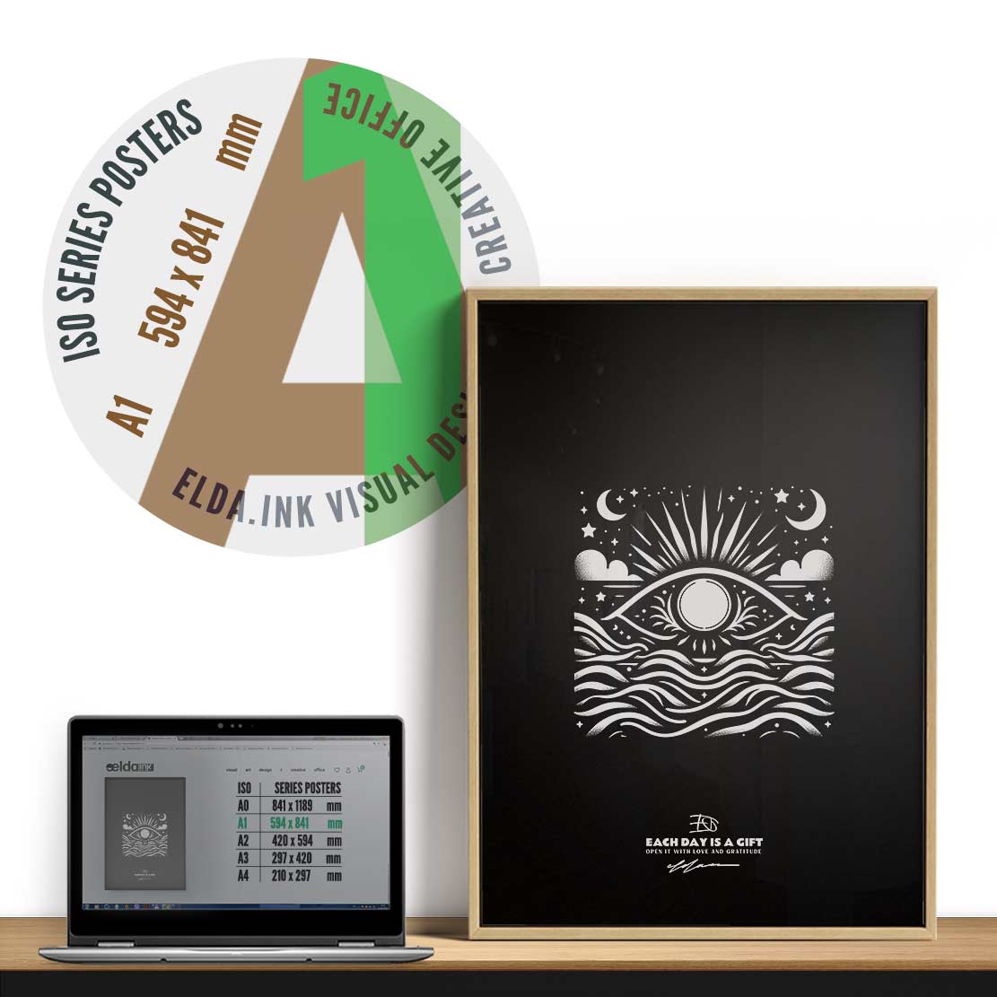 MOONLIGHT Art Poster Print INK-H52-284-MN6-ART-069 - Image 8