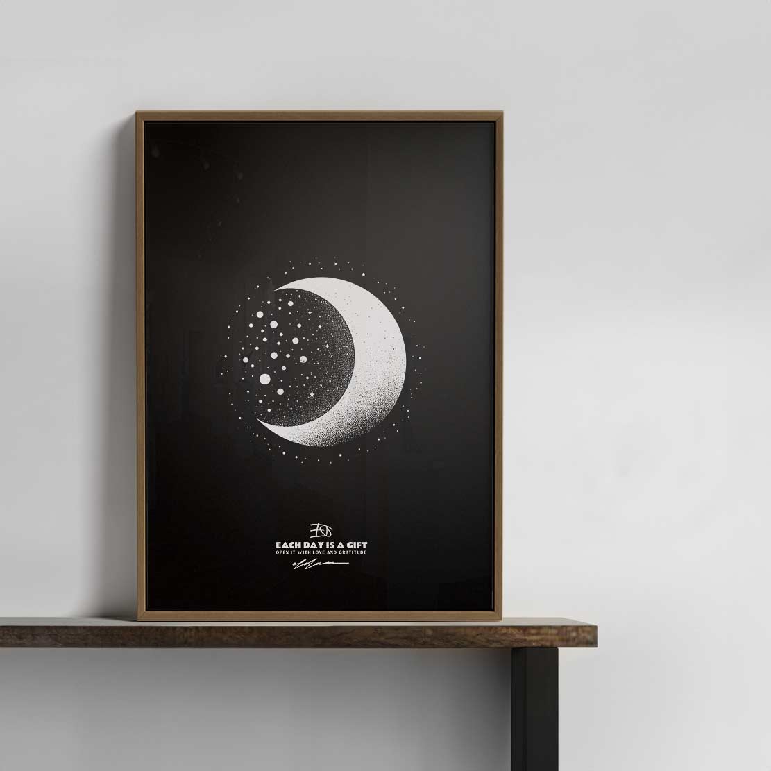 MOONLIGHT Art Poster Print INK-H52-284-MN6-ART-070 - Image 3