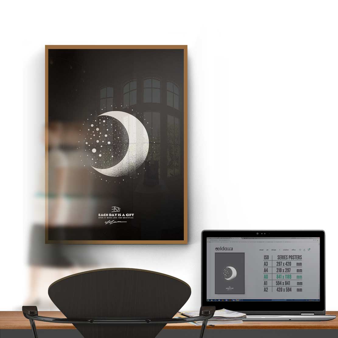 MOONLIGHT Art Poster Print INK-H52-284-MN6-ART-070 - Image 6