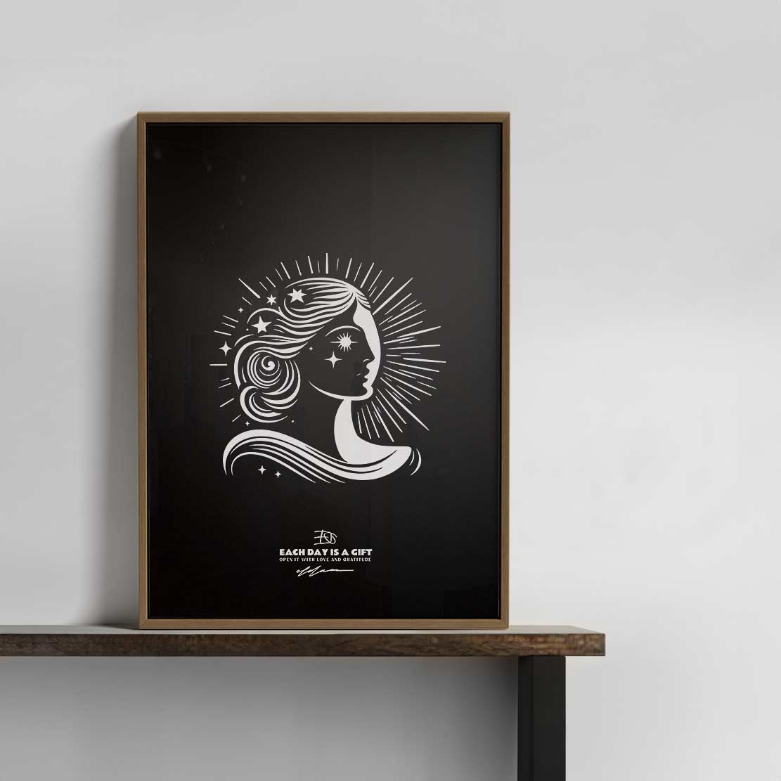 MOONLIGHT Art Poster Print INK-H52-284-MN6-ART-079 - Image 3