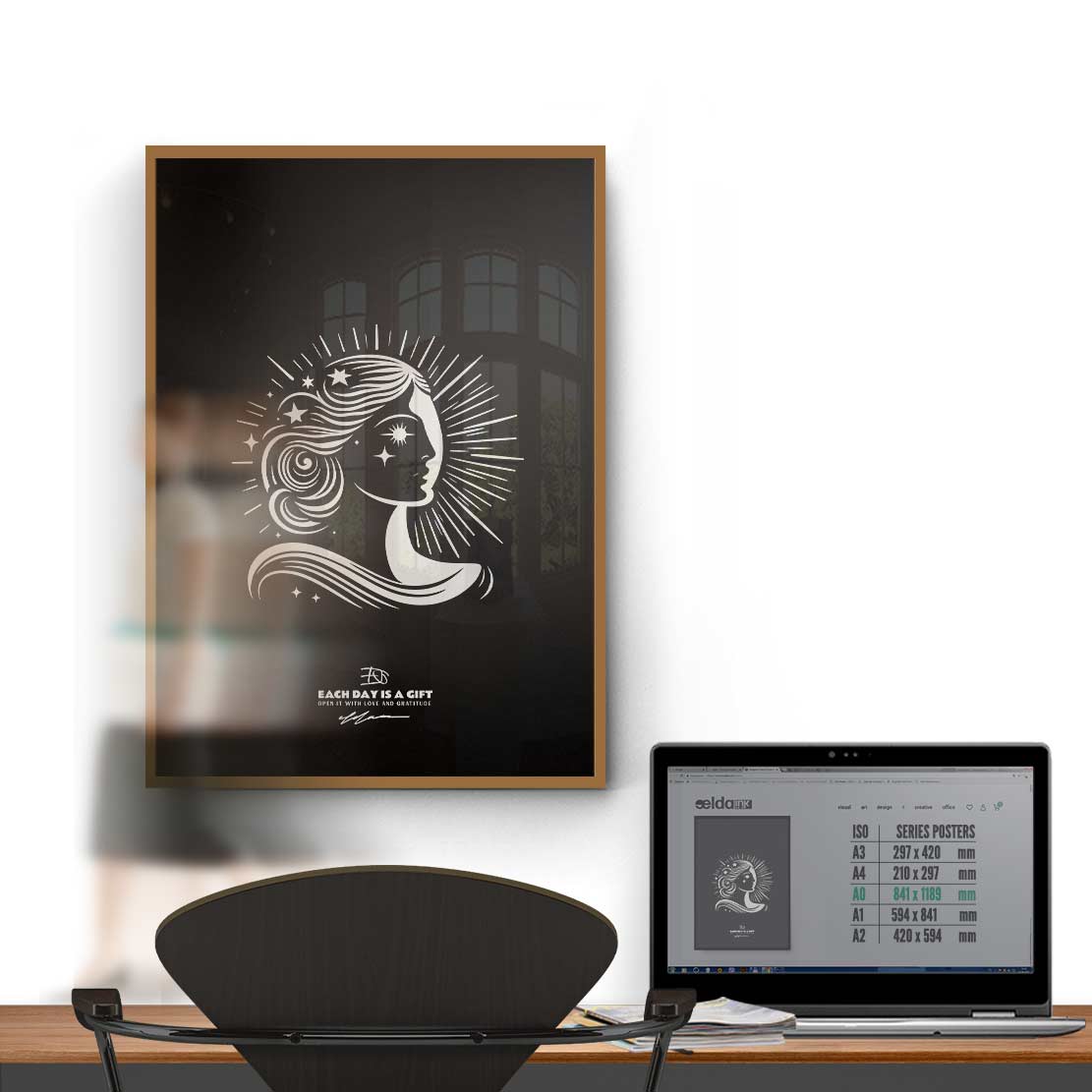 MOONLIGHT Art Poster Print INK-H52-284-MN6-ART-079 - Image 4