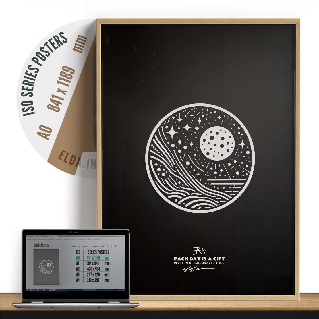 MOONLIGHT Art Poster Print INK-H52-284-MN6-ART-080 - Image 6