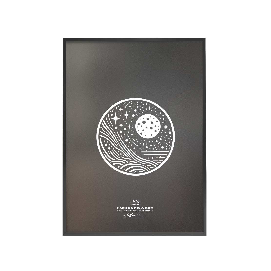 MOONLIGHT Art Poster Print INK-H52-284-MN6-ART-080 - Image 4