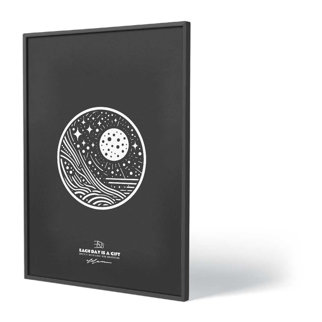 MOONLIGHT Art Poster Print INK-H52-284-MN6-ART-080