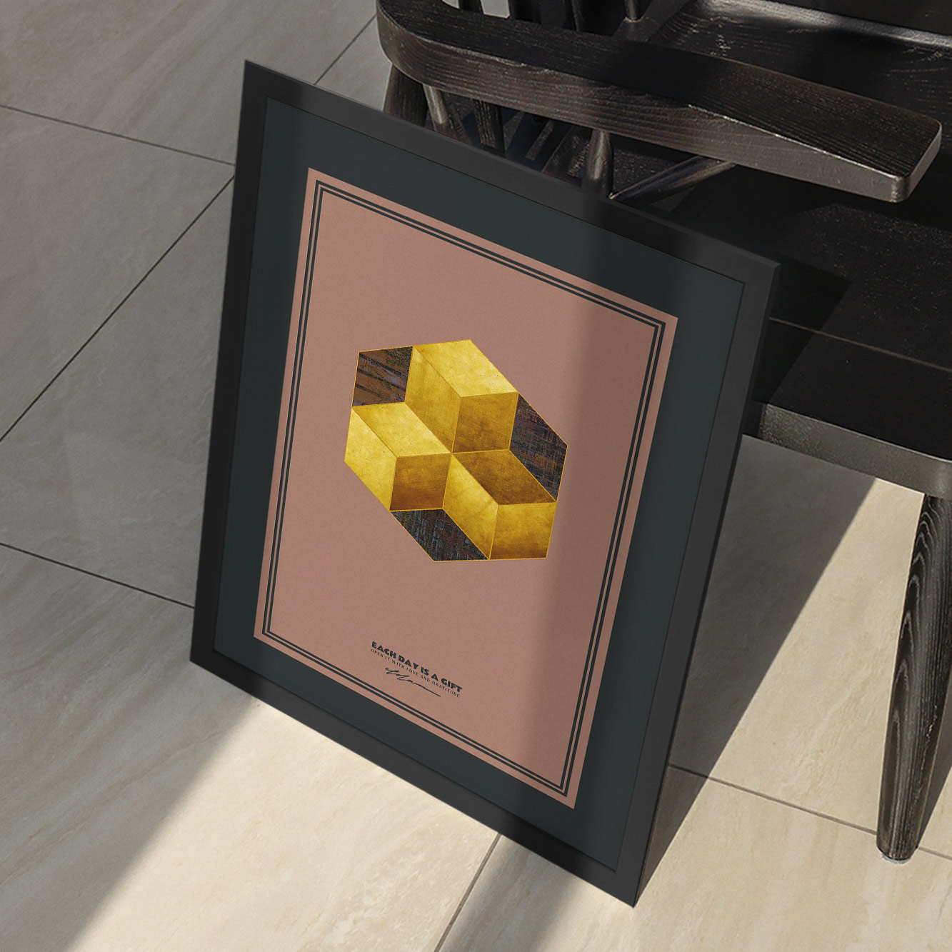 Vertex Kassia Poster Print Art RAF-369-BG5-INK-NH2-U63 Roxas - Image 7