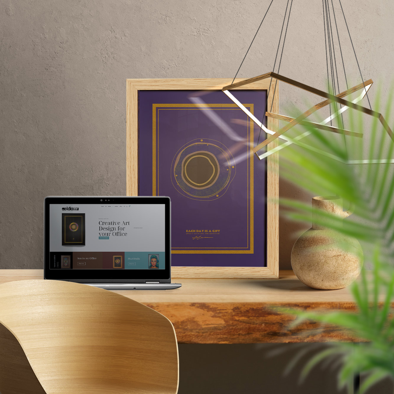 Vertex Kassia Poster Print Art RIA-BA1-ART-INK-K89-A35 Rian - Image 3