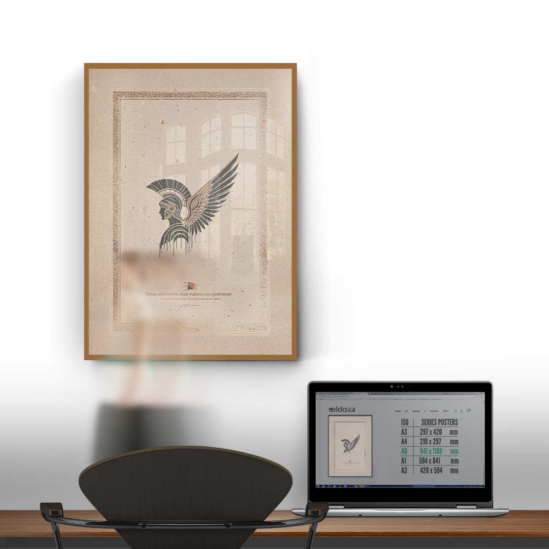 Pax ROMANA Poster Print Art RMN-PAX-369-INK-A13-DDS-49C - Image 4