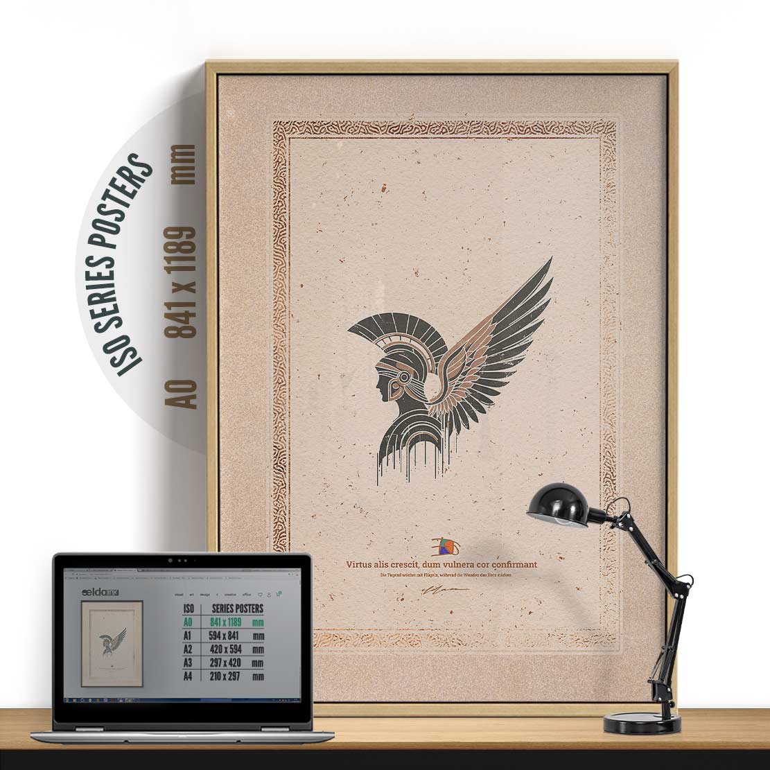 Pax ROMANA Poster Print Art RMN-PAX-369-INK-A13-DDS-49C - Image 8