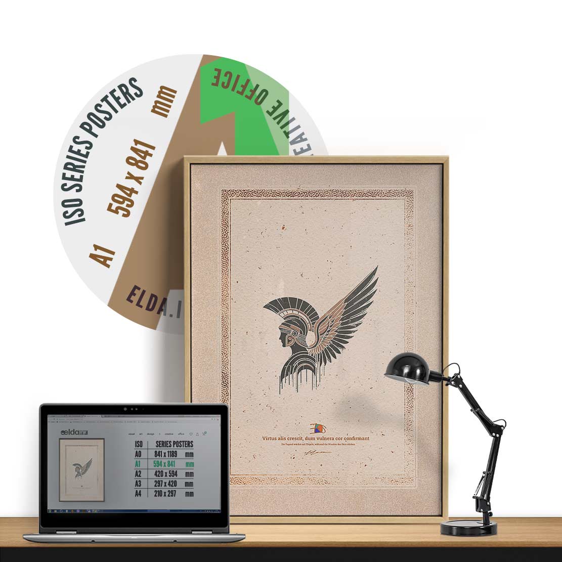 Pax ROMANA Poster Print Art RMN-PAX-369-INK-A13-DDS-49C - Image 9