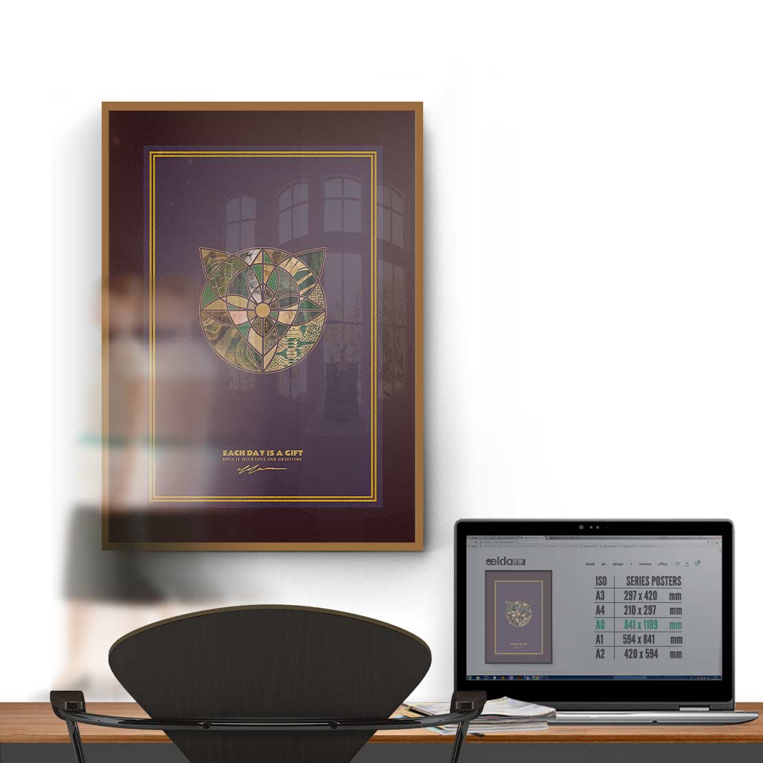 Vertex Kassia Poster Print Art TAL-U45-843-LKG-235-A61 Farohildis - Image 3