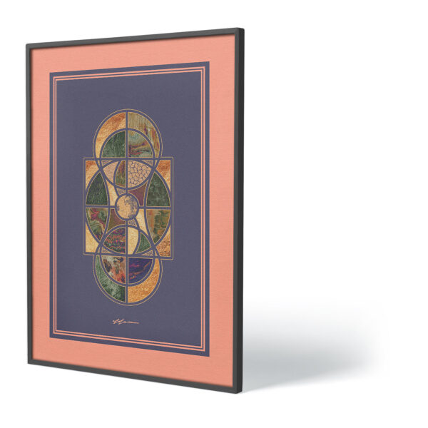 Vertex Kassia Poster Print Art AUR-4VG-365-DMT-ART-F91 Aura