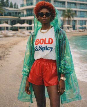 ELDA.INK Bold & Spicy [ O II O ] Hybrid Oversized T-Shirt